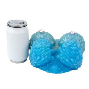 Silicone Male <b>Masturbator</b> with Realistic Texture for Hand-Held Use Enhance Intimacy with This Lifelike Masturbation Cup - Product Image 3