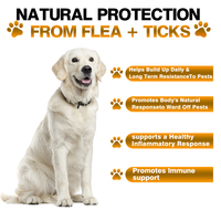 Comprimés à mâcher anti-puces pour animaux de compagnie, saveur poulet, 120 unités, pour chiens et chats, protection longue durée, en stock, vente chaude