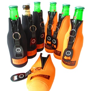 12oz Neoprene Beer <b>Bottle</b> Cooler Holder with Oval <b>Bottle</b> Opener - Product Image 1
