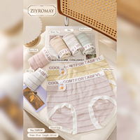 Braguitas de uso diario para mujer, de tiro medio, con estampado de letras, 7A, antibacterianas, suaves, transpirables, de cobertura total, elásticas, de fábrica ODM