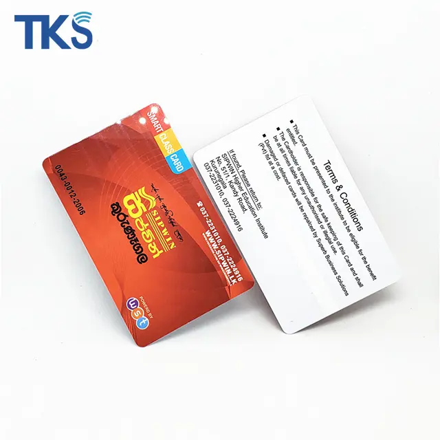 पीवीसी रीराइटेबल आरएफआईडी स्मार्ट कार्ड के साथ होटल के लिए 125KHZ चिप कुंजी