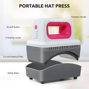 ماكينة صغيرة محمولة للقبعات والقبعات ، مكبس طباعة ذاتي الصنع للقماش والفينيل - Product Image 2