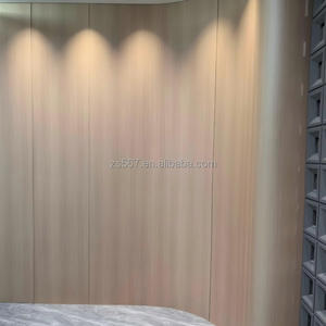 Panneau mural cannelé en PVC imitation <span class=keywords><strong>placage</strong></span> moderne, insonorisé, résistant à la chaleur et à l'eau, vert, 3x10, pour cuisine - Product Image 5