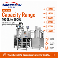 Ligne de production automatique clé en main IME-B 1000-5000L d'émulsifiant sous vide et d'homogénéisateur pour produits chimiques avec moteur AC