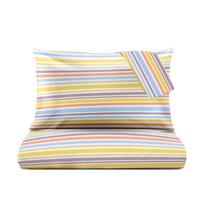 ชุดปลอกผ้านวมลายทางสีรุ้งสุด52% ผ้าฝ้าย48% 30x30x76x56โพลีเอสเตอร์ - Product Image 3