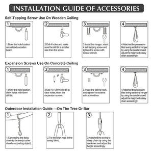 Thời trang cảm giác đu cho trẻ em với móc áo Kit trong nhà trị liệu đu tuyệt vời cho ADHD xử lý cảm giác rối loạn - Product Image 5