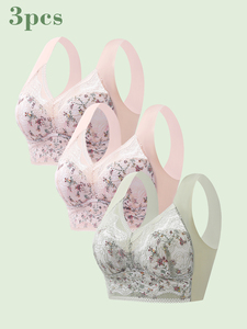 Biancheria intima senza cuciture, <span class=keywords><strong>seno</strong></span> piccolo da <span class=keywords><strong>donna</strong></span>, sport estivi sottili, un bellissimo reggiseno a coppa fisso tipo gilet senza anello in acciaio - Product Image 3