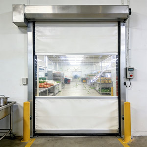 <span class=keywords><strong>Porte</strong></span> à enroulement rapide en <span class=keywords><strong>PVC</strong></span> industrielle économique avec <span class=keywords><strong>joint</strong></span> <span class=keywords><strong>de</strong></span> brosse latérale pour l'<span class=keywords><strong>entrée</strong></span> des usines agroalimentaires - Product Image 1