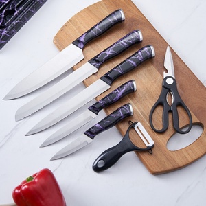 Household Stainless Steel Chef <b>Knife</b> <b>Set</b> Scissor Peeler Kitchen Tools Kitchen <b>Knife</b> <b>Set</b> With <b>Knife</b> Holder - Product Image 5