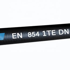 EN 854 1TE 브레이드 고무 유압 호스 3/16''-5/8'' 사이즈 50-100m 길이 소형 굽힘 반경 절단 -40C~100C 온도 - Product Image 6