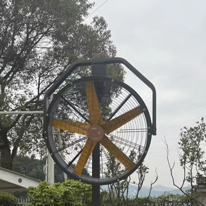 พัดลมติดผนังแบบส่ายขนาด <span class=keywords><strong>0.6</strong></span> 0.9 1.2 เมตร ประหยัดพลังงาน ปริมาณลมมาก พร้อมรีโมทคอนโทรล สำหรับใช้ในคลังสินค้า โรงงาน และกลางแจ้ง - Product Image 1