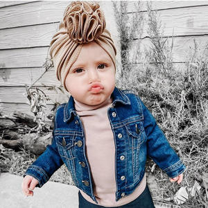 Offre Spéciale INS fleur bébé chapeau enfant en bas âge Turban infantile <span class=keywords><strong>tête</strong></span> enveloppe enfants Bonnet nouveau-né enfant en bas âge bonnet casquette - Product Image 2