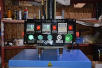 Machine de presse de gaufrage T-shirts Logo Machine de gaufrage de tissu 3D Machine d'impression de gaufrage Tôle d'acier Textile Cuir