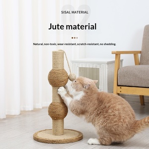 Bola Garukan Ganda Khusus Hewan Peliharaan, Tiang Garukan Kucing, Bingkai Panjat Vertikal, Perlengkapan Hewan Peliharaan, Produk Terlaris Lintas Negara - Product Image 2