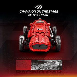 Modelo Champion <span class=keywords><strong>Formula</strong></span> 500 a escala <span class=keywords><strong>1</strong></span>:8, bloques de construcción, coche de carreras Retro con transmisión de 4 velocidades y motor de 4 cilindros - Product Image 3