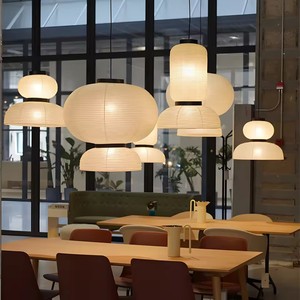 Lampe suspendue <span class=keywords><strong>de</strong></span> décoration japonaise en gros pour chambre à coucher, salon, restaurant, lampe suspendue LED, design danois - Product Image 2