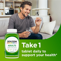 Comprimés multivitaminés pour adultes OEM ODM sous marque privée pour la santé des hommes et des femmes – Prix usine de gros, formule personnalisée, vitamines quotidiennes