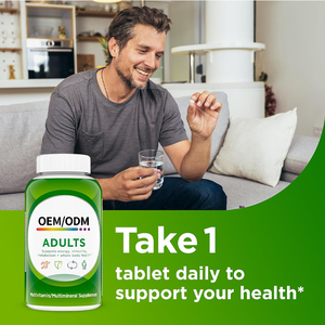 Compresse Multivitaminiche per Adulti OEM ODM Etichetta Privata per la <span class=keywords><strong>Salute</strong></span> di Uomini e Donne Prezzo di Fabbrica all'Ingrosso Formula Personalizzata Vitamine Giornaliere - Product Image 3
