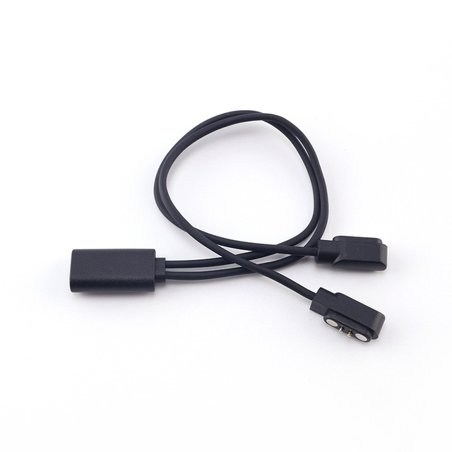 One-for-two Type-C Magnetic Charging Cable 2-in-1 Extension Smart Fast-Charging PVC Customizable for Mobile Phone
