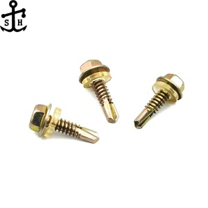 OEM ODM DIN7504K UNI8117 cabeza de brida <span class=keywords><strong>hexagonal</strong></span> <span class=keywords><strong>autoperforante</strong></span> techos Tek tornillos arandela de goma EPDM ST2.9 ST6.3 tamaños #8 #12 pulgadas - Product Image 5