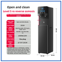 Dispensador de Agua RO de Carga Inferior con UV-C, Estación de Agua Inteligente OEM