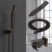 Ensembles de robinets de douche en bronze huilé personnalisés de 16 pouces Système de douche de salle de bain Système de pomme de douche à effet pluie monté