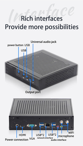 Chinese Fabriek Ddr4 Ram Computer Pc Mini Pc I9 I3 I5 I7 8100u 8400u 8700u Desktop X86 4K 60Hz Met 12V 19V Dc - Product Image 3