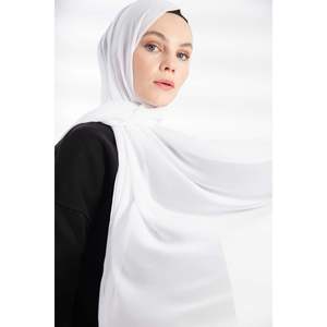 Châle en mousseline - Blanc - Blanc - Product Image 3