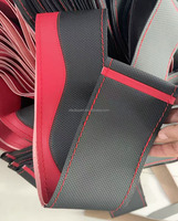 Housse de volant de voiture en cuir à double design, à coudre soi-même, style sport, accessoire de protection pour toutes les voitures