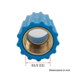 High Pressure <b>Cleaner</b> Hose Nut 1/2 Bspp G1/2 Thread Blue <b>Plastic</b> For Degreasing Medium Duty Use - Product Image 4