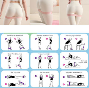 Set di Fasce di Resistenza Personalizzabili con Logo, Mini Loop per Fitness, Fasce per <span class=keywords><strong>Esercizi</strong></span> di Glutei e Fianchi, per Yoga, Body Building e Allenamento a Casa - Product Image 4