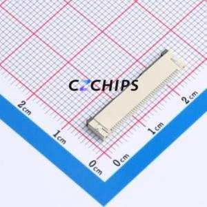 XW0520012-390R-001 FFC/<b>FPC</b> Connector SMD,P=0.5mm,Horizontal Mount Connector Flip Cover Type Bottom Contact 39P 0.5mm - Product Image 2