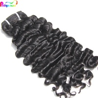 Cheveux naturels bouclés birmans, double trame, non traités, style bouclé populaire, lots de cheveux vierges vietnamiens