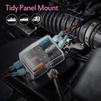 Boîtier de fusibles à lame 6 voies DC 12-32V avec voyant LED et protection pour automobile/voiture/bateau/marine/tricycle |   Plastique