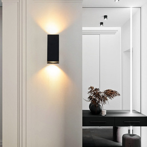 Lampe murale extérieure GU10 étanche à double tête, éclairage haut et bas pour villa, portail, cour, clôture, projecteur - Product Image 2