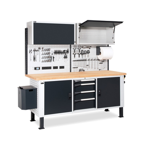 Banco de herramientas WORK MASTER BR2007 con tapa de madera de 200cm - Product Image 1