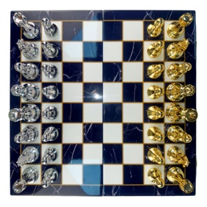 Ensemble d'échecs international <span class=keywords><strong>de</strong></span> haute qualité pour enfants, motif marbre noir et blanc, <span class=keywords><strong>échiquier</strong></span> <span class=keywords><strong>en</strong></span> <span class=keywords><strong>bois</strong></span> pliable luxueux pour la vente <span class=keywords><strong>en</strong></span> gros - Product Image 4