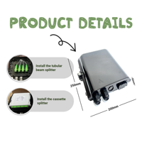 1x8 FTTH FTTX APC Optical Fiber Distribution Box Terminal Indoor Outdoor Telecom Cable 1 Year Warranty CN ZHE