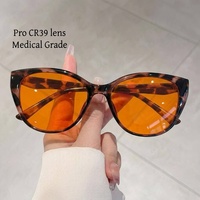Lunettes professionnelles anti-lumière bleue pour femmes, verres CR39, forme œil de chat, protection nocturne pour ordinateur, meilleur sommeil, blocage de la lumière bleue