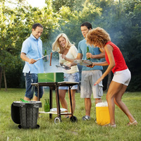 Toilette de camping portable en plastique léger rétractable pour l'extérieur, conception imperméable, construction robuste pliable pour le camping