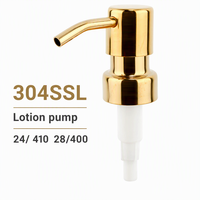Distributeur de savon liquide désinfectant pour les mains personnalisable pour hôtel, pompe 28MM 28/410, corps métallique, pompe à lotion disponible en tailles et couleurs personnalisées