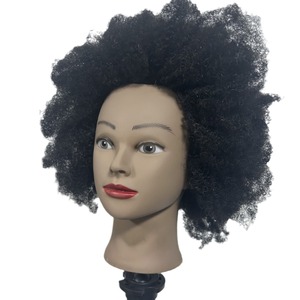Tête de poupée coréenne à cheveux complets pour femmes, style coréen, vente chaude pour le commerce extérieur, tête de poupée à peau noire, pour l'enseignement et la formation, peut être permanentée et teinte, Chine - Product Image 4