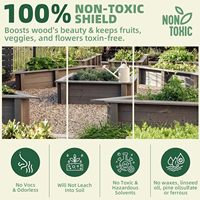 Scellant pour Boîtes de Jardin à Base de Plantes pour Jardinières Surélevées et Niches pour Animaux – Protège Tous Types de Bois Contre les Dommages d'Eau et de Météo