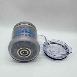 Personalized Custom Color Printed Pattern Inner 304 Stainless Steel <b>Large</b> Capacity Travel Tumbler Transparent Glowing RGB - Product Image 3