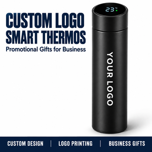 Custom Logo 500ml 304 Stainless Steel Smart Water Bottle LED Temperature Display Vacuum Flask Insulated <b>Thermos</b> - Product Image 3
