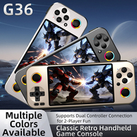Console de jeu portable G36, écran de 4,5 pouces, console de jeu portable en alliage d'aluminium, console de jeu vidéo rétro classique RGB