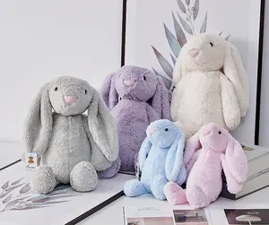 제조업체 도매 가격 어린이 장난감 귀여운 긴 귀 토끼 인형 토끼 봉제 장난감 소년과 소녀 생일 휴일 선물