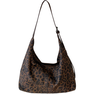 Leopard Print Shoulder Tote Bag Large Capacity <b>Magnetic</b> Buckle Crossbody Bag For Women Everyday Use 50-65cm Strap - Product Image 4