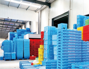 600*400*360mm Zware uitvoering, stapelbare en nestbare kunststof opbergbox met vastzittende deksel - Product Image 6