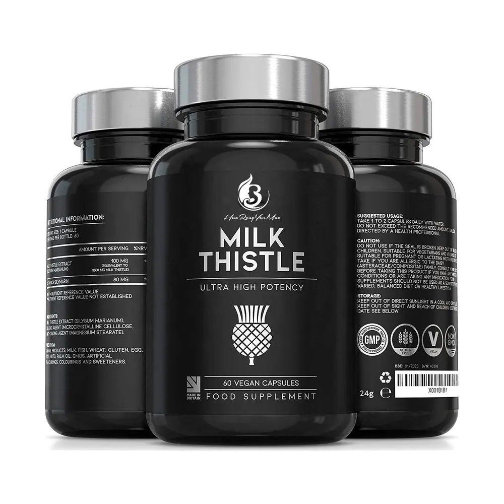 OEM High-Strength High-Quality Milk Thistle Capsule Health Care Product Liver Health Support